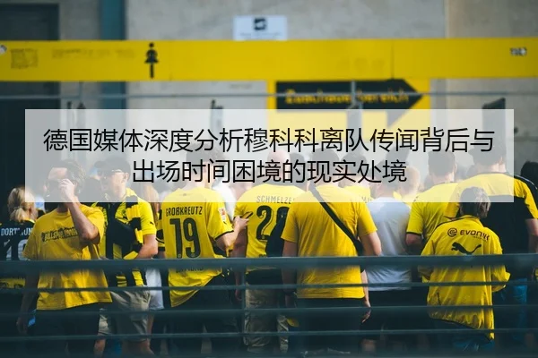 德国媒体深度分析穆科科离队传闻背后与出场时间困境的现实处境